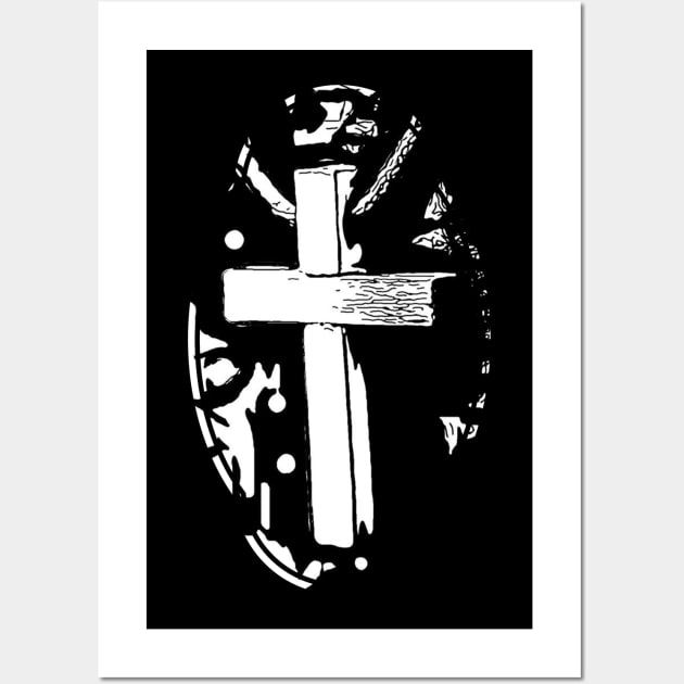 Eternal Faith Conviction Cross Crucifix Badge Wall Art by aaallsmiles